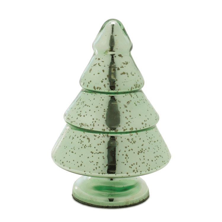 Melrose Mercury Glass Christmas Tree - Set of 2