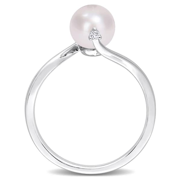 Gemstone Classics™ Pearl & Sapphire Bypass Ring