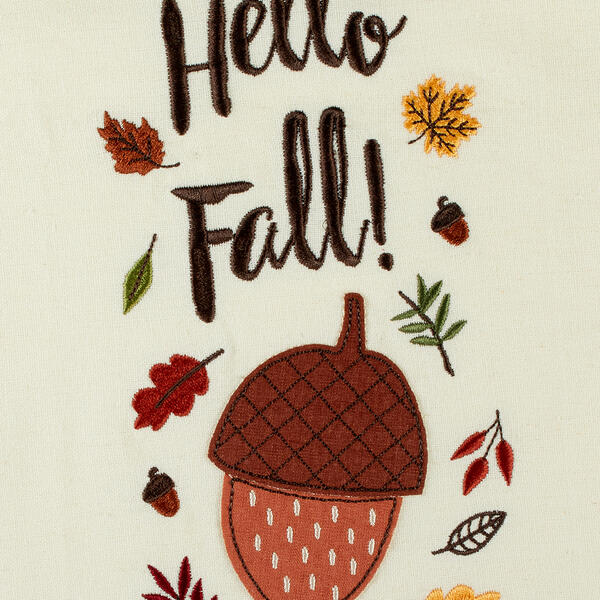 DII® Embellished Welcome Fall Dishtowel Set Of 3