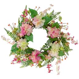 Northlight Seasonal Artificial Hydrangea & Fern Spring Wreath