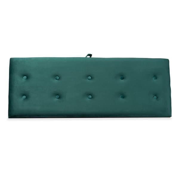 Baxton Studio Caine Velvet Fabric Wood Storage Bench