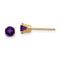Gemstone Classics&#40;tm&#41; 4mm. Amethyst Stud Earrings - image 1