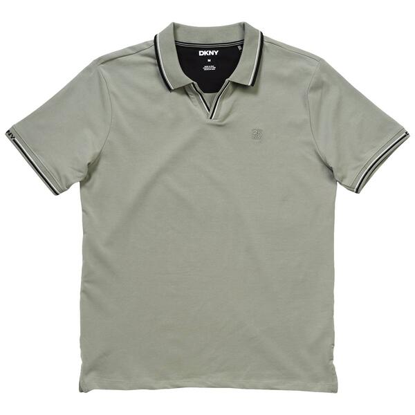 Mens DKNY Jory Solid Short Sleeve Polo - image 