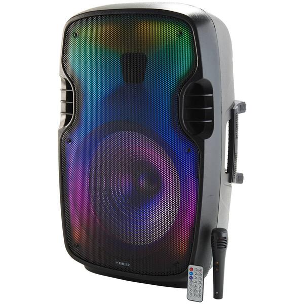 Fisher 15in. Flame Ring Light Speaker Mic - image 