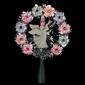 Northlight Seasonal Silver Tinsel Wreath with Angel Tree Topper - image 3