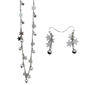 Silver-Tone Snowflake w/ Bells Necklace & Earring Set - image 1
