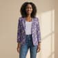 Womens Nicole Miller Long Sleeve One Button Ditsy Floral Blazer - image 1