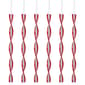 Northlight Seasonal 6ct. Red/White Swirl Christmas Ornaments - image 1