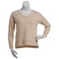Womens Emily Daniels Long Sleeve V-Neck Bedazzled Sweater - image 1