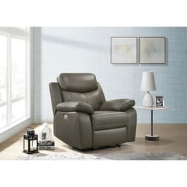 Elements Durham Power Leather Recliner