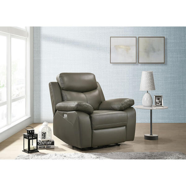 Elements Durham Power Leather Recliner - image 