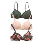 Womens Daisy Fuentes 3pk. Lace India Ink T-Shirt Bras DF1146-3PK - image 1