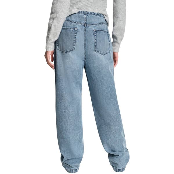 Womens DKNY Mid Rise Flowy Relaxed Straight Leg Jeans