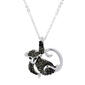 Crystal Kingdom Silver-Tone Crystal Monkey Pendant Necklace - image 1