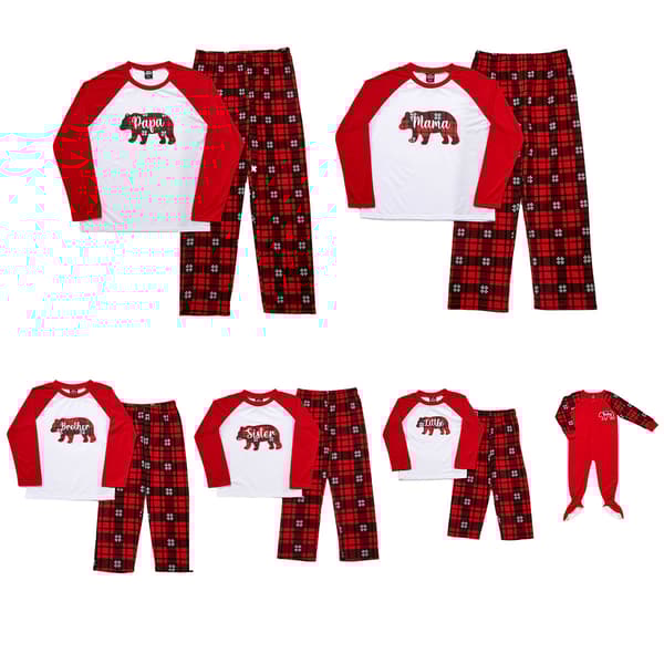 PJ''s & Presents Bear Family Long Sleeve Family Pajama Set