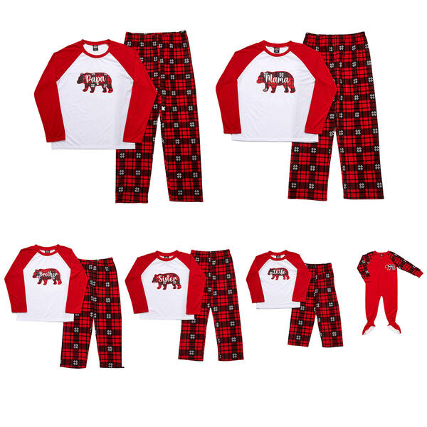 PJ''s & Presents Bear Family Long Sleeve Family Pajama Set