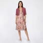 Petite Connected Apparel Floral Crochet Jacket Dress - image 2