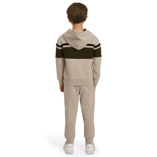 Boys &#40;4-7&#41; Champion&#174; Pieced Hoodie & Tapered Jogger Set - Sand