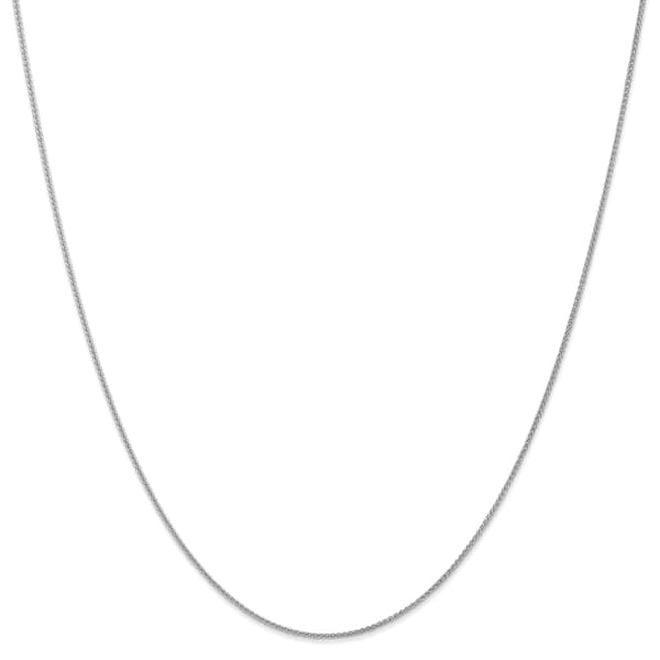 Gold Classics&#40;tm&#41; 1.0mm. 14k White Gold Spiga Chain Necklace - image 