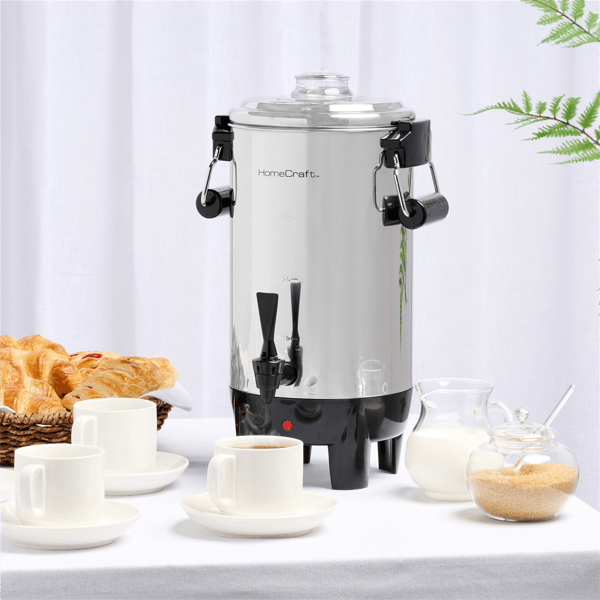 HomeCraft Quick-Brewing 1000-Watt Automatic 30-Cup Coffee Urn