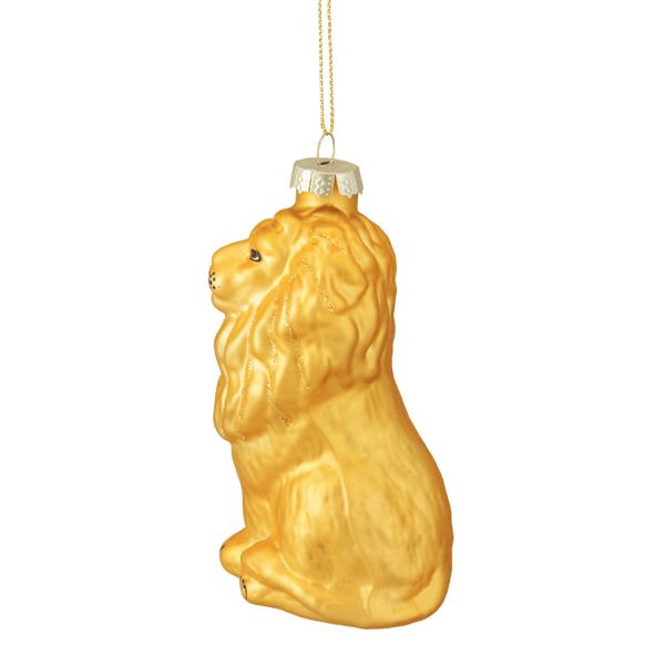 Northlight 4.25in. Standing Lion Glass Christmas Ornament