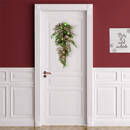 Northlight 25in. Ornaments & Berries Glittered Christmas Swag