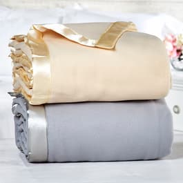 Satin Trim Polar Fleece Blanket