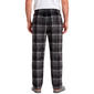 Mens Preswick & Moore® Plaid Silky Pajama Pants - Black/White - image 2