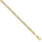 Unisex Gold Classics&#8482; 3.0mm. 14k Gold Flat Figaro Chain Necklace - image 2