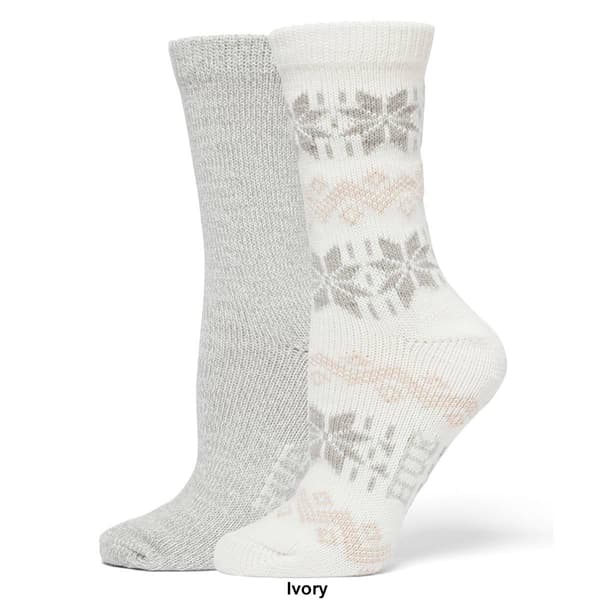 Womens HUE 2pk. Nordic Snowflake Boot Socks