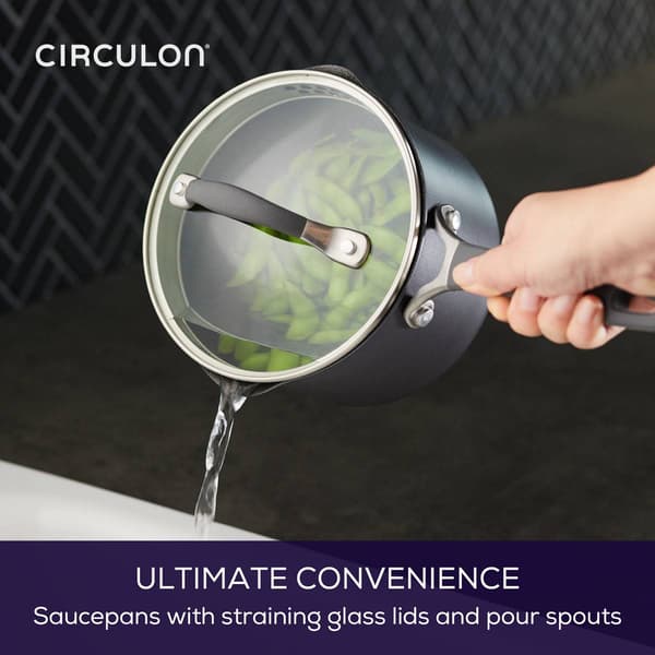 Circulon A1 Series Nonstick 2qt. Induction Straining Saucepan