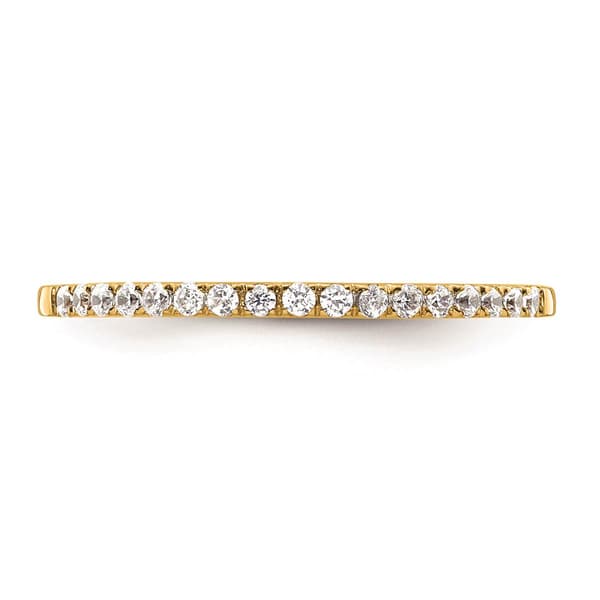 Pure Fire 14kt. Yellow Gold Lab Grown Diamond Wedding Band