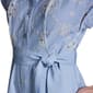 Womens Halston Short Sleeve Rolled Cuff Crochet Shirtdress - image 5