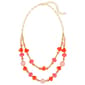 Ashley Cooper(tm) Coral Multi Short 2 Row Beaded Necklace - image 1