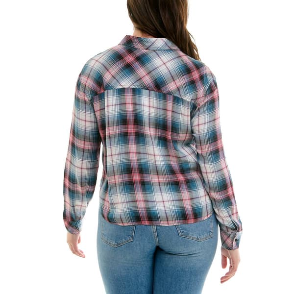 Womens Zac & Rachel Long Sleeve Tartan Button Down