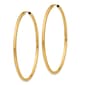 Gold Classics™ 45mm. 14k Endless Polished Hoop Earrings - image 2