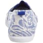 Womens Ashley Blue Canvas Floral Slip On Flats - image 4