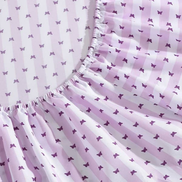 Betsey Johnson Butterfly Stripe Sheet Set