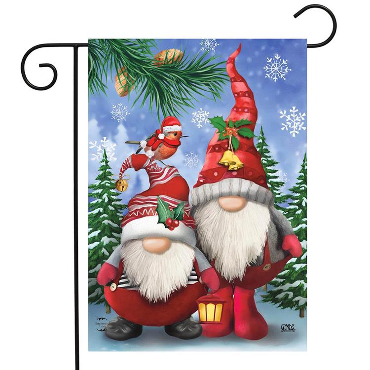 Briarwood Lane Winter Gnomes Christmas Garden Flag