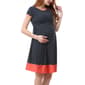 Womens Glow & Grow&#174; Striped Maternity Fit & Flare Dress - image 3
