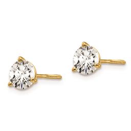 Pure Fire 14kt. Yellow Gold 1ctw. Screwback Diamond Earrings