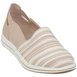 Womens Clarks(R) Breeze Cloudsteppers(tm) Fashion Sneakers-Taupe Canva