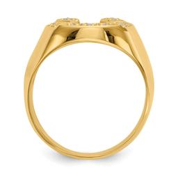 Mens Gentlemen’s Classics™ 14kt. Yellow Gold 1/5ctw. Diamond Ring