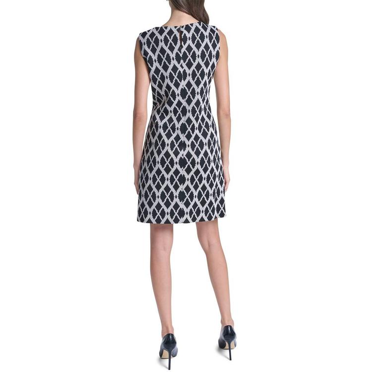 Womens Tommy Hilfiger Sleeveless Argyle Knit Sheath Dress