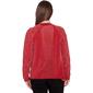 Petite Emaline Oregon Solid Long Sleeve Chenille Cardigan - image 2