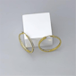 Saffron 18kt. Gold Plating Inside Out 40mm Hoop Earrings - image 3