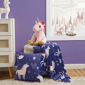 Olivia & Finn 3pc. Unicorn Throw and Decorative Pillow Set - image 1