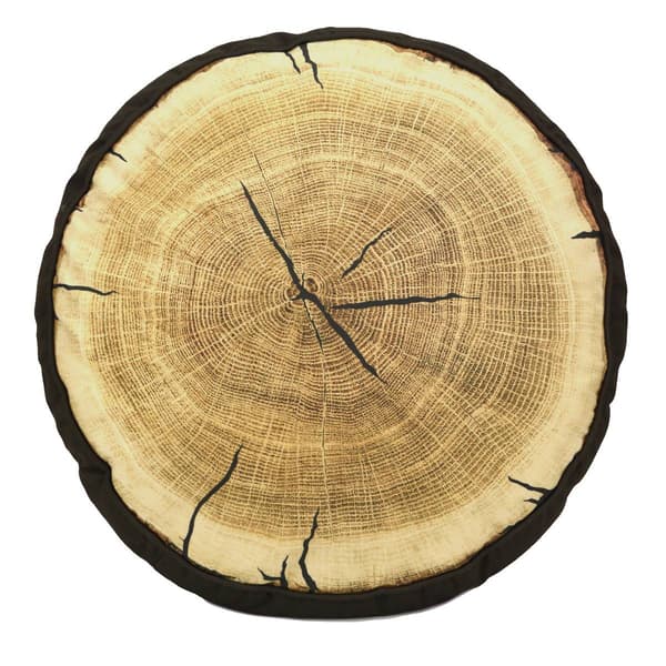 Donna Sharp Painted Bear Tree Ring Decorative Pillow - 16x4 - image 