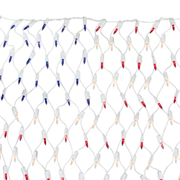 Northlight Seasonal 2'' x 2.75'' American Flag Mini Net Lights