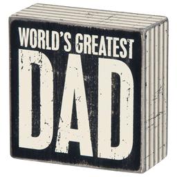 Greatest Dad Box Sign